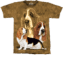Hand Dyed Large Picture Dog Breed T-shirts-Adult 